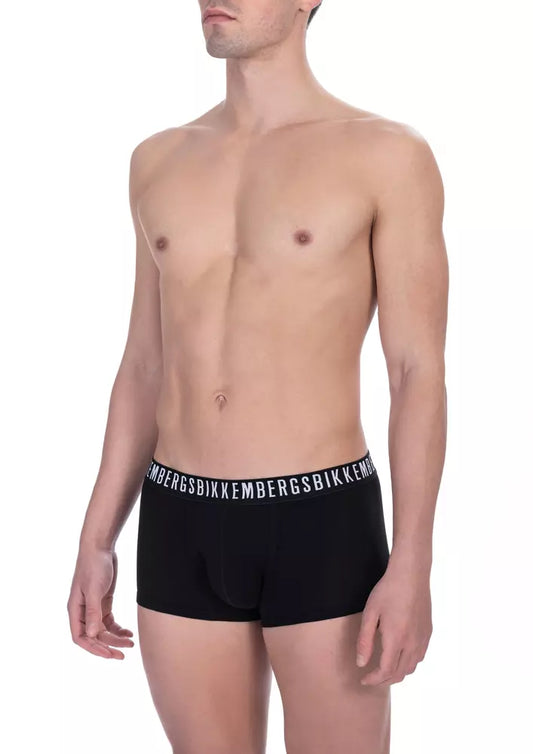 Black Cotton Underwear - Designed by Bikkembergs Available to Buy at a Discounted Price on Moon Behind The Hill Online Designer Discount Store