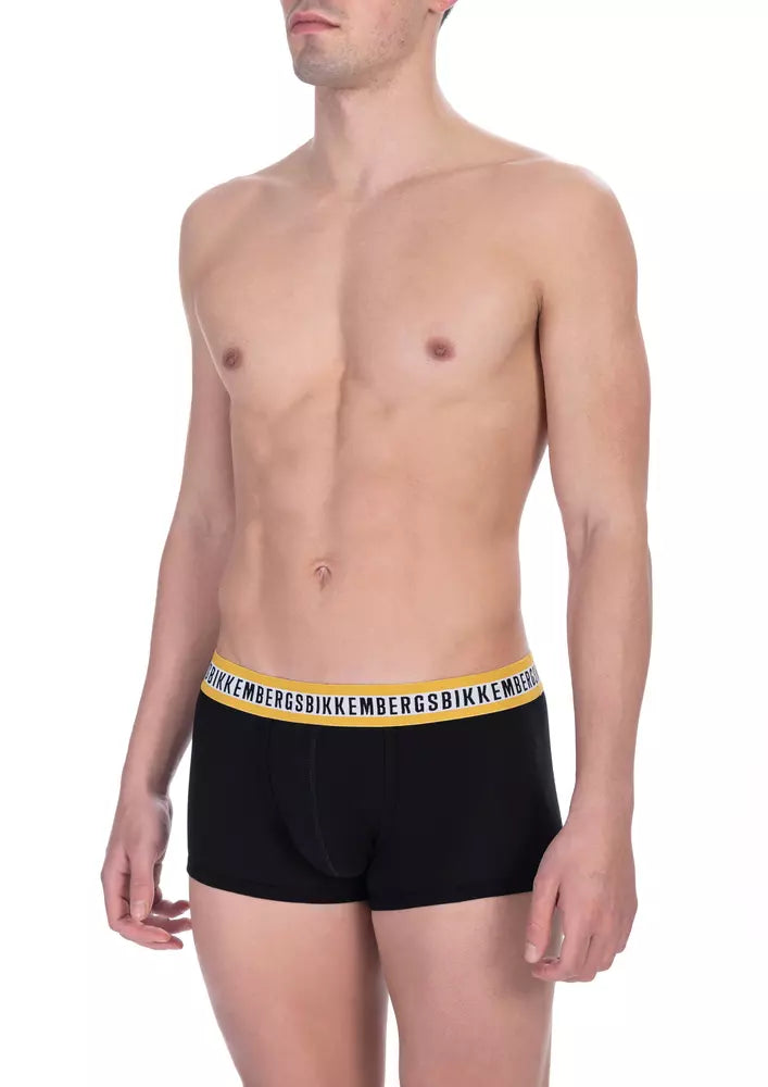Black Cotton Underwear - Designed by Bikkembergs Available to Buy at a Discounted Price on Moon Behind The Hill Online Designer Discount Store