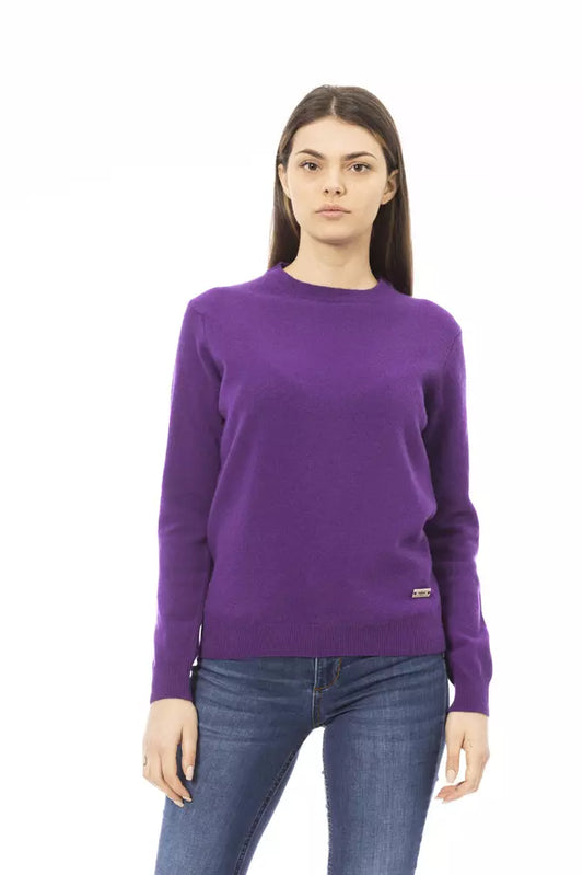Baldinini Trend Women's Violet Wool Sweater - Designed by Baldinini Trend Available to Buy at a Discounted Price on Moon Behind The Hill Online Designer Discount Store