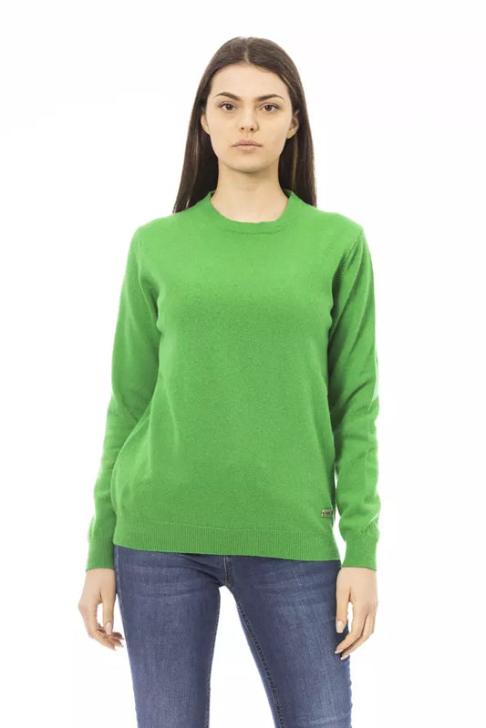 Baldinini Trend Women's Green Wool Sweater - Designed by Baldinini Trend Available to Buy at a Discounted Price on Moon Behind The Hill Online Designer Discount Store