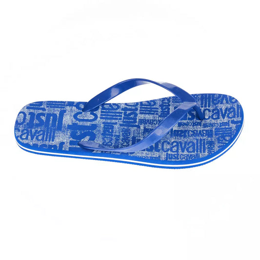 Just Cavalli Men's Light Blue EVA Flip Flop Sandal