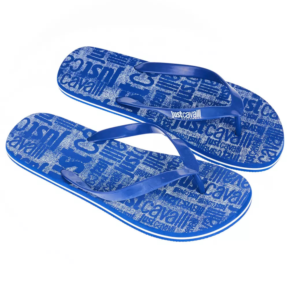 Just Cavalli Men's Light Blue EVA Flip Flop Sandal