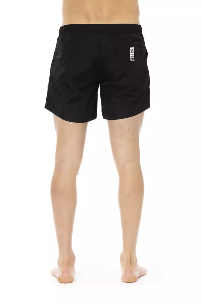 Bikkembergs Men's Black Polyamide Swimwear - Designed by Bikkembergs Available to Buy at a Discounted Price on Moon Behind The Hill Online Designer Discount Store