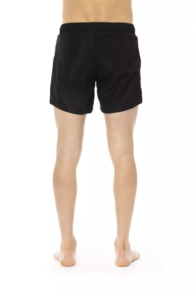Bikkembergs Men's Black Polyester Swimwear - Designed by Bikkembergs Available to Buy at a Discounted Price on Moon Behind The Hill Online Designer Discount Store