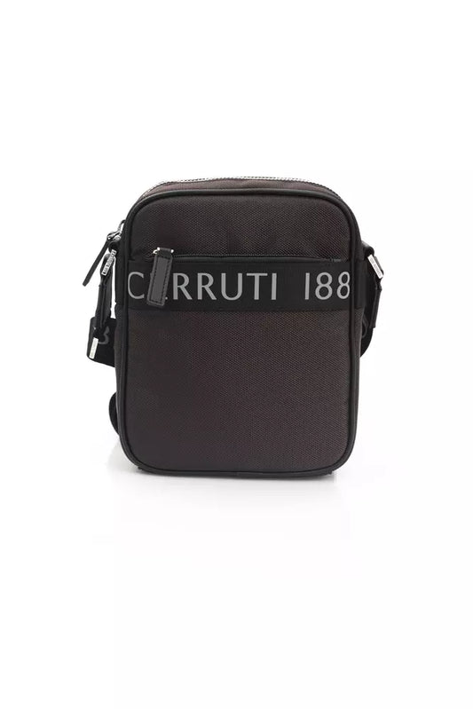 Cerruti 1881 Men's Brown Nylon Messenger Bag - Designed by Cerruti 1881 Available to Buy at a Discounted Price on Moon Behind The Hill Online Designer Discount Store