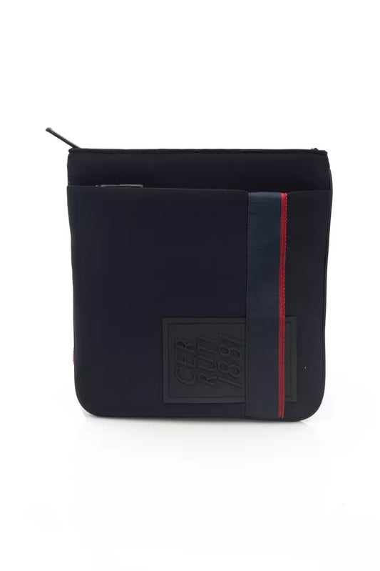 Cerruti 1881 Men's Blue Polyester Messenger Bag - Designed by Cerruti 1881 Available to Buy at a Discounted Price on Moon Behind The Hill Online Designer Discount Store