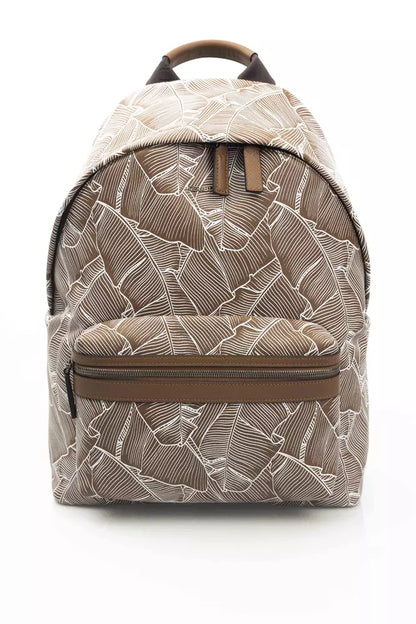 Cerruti 1881 Men's Brown Pvc Backpack - Designed by Cerruti 1881 Available to Buy at a Discounted Price on Moon Behind The Hill Online Designer Discount Store