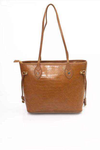 Brown Polyethylene Shoulder Bag - Designed by Baldinini Trend Available to Buy at a Discounted Price on Moon Behind The Hill Online Designer Discount Store