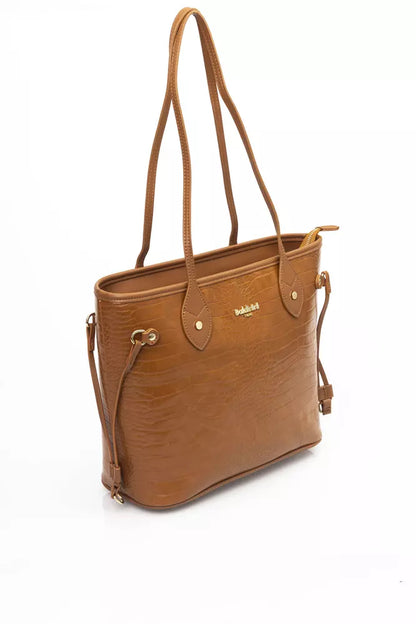 Brown Polyethylene Shoulder Bag - Designed by Baldinini Trend Available to Buy at a Discounted Price on Moon Behind The Hill Online Designer Discount Store