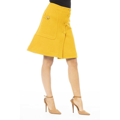 Yellow Wool Skirt