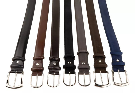 7 x Men's Multicolor Leather Di Calfskin Belts