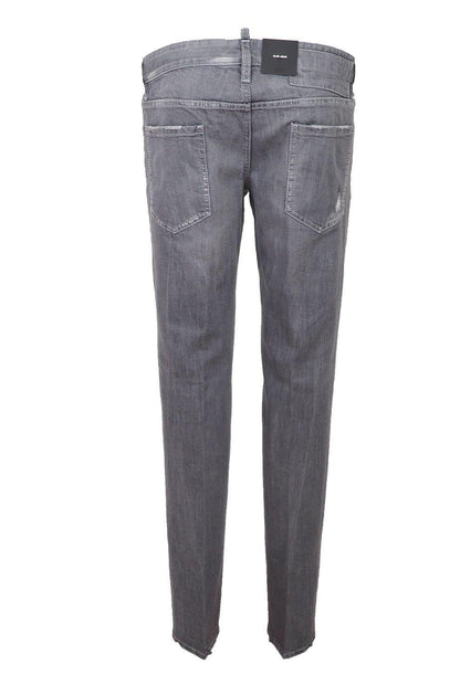 Dsquared² Men's Grey Cotton Denim Jeans - Designed by Dsquared² Available to Buy at a Discounted Price on Moon Behind The Hill Online Designer Discount Store