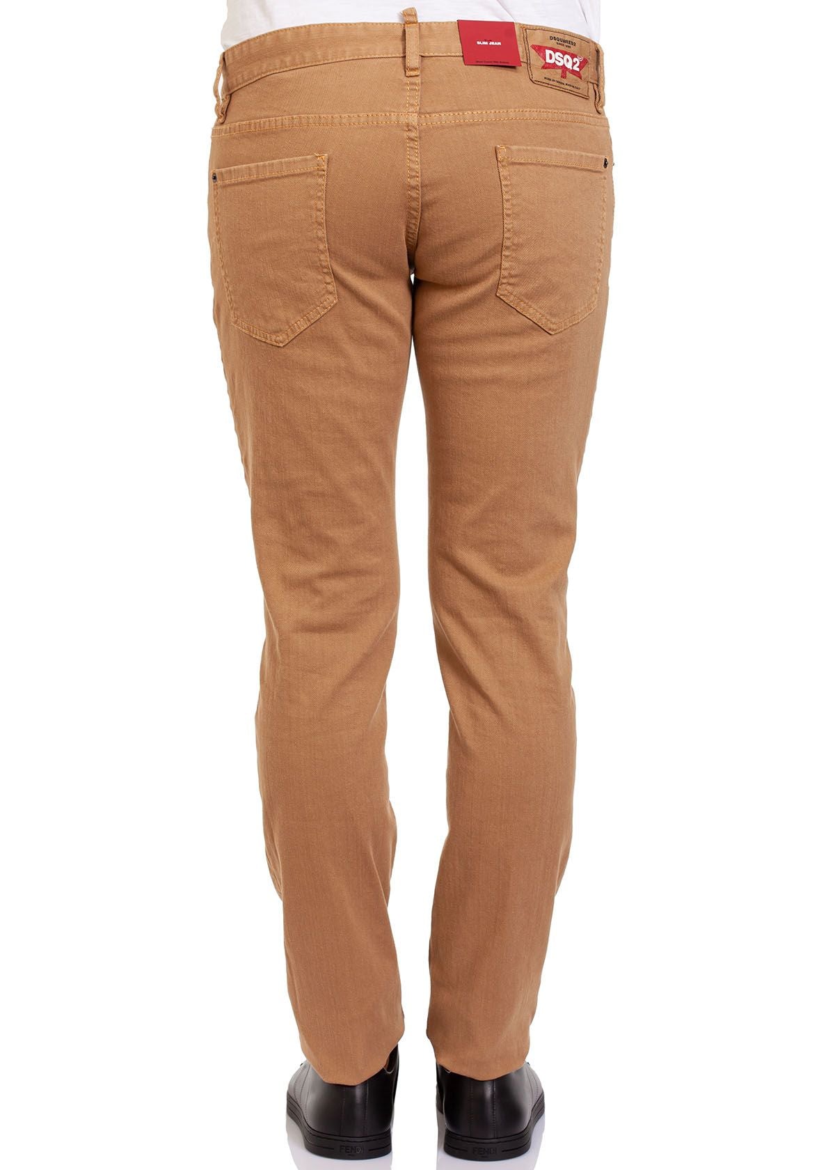 Dsquared² Men's Brown Cotton Denim Jeans
