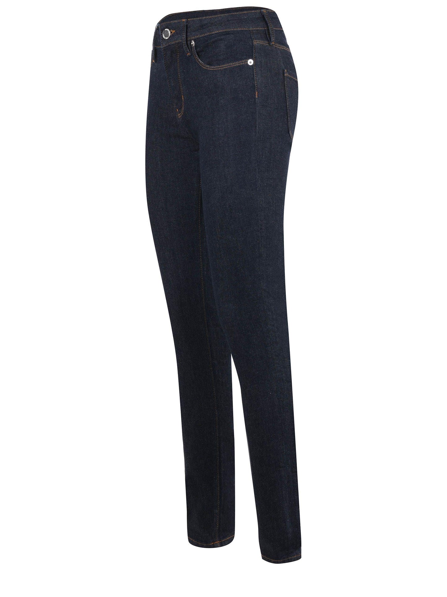 Love Moschino Women's Dark Blue Stretch Slim Fit Jeans designed by Love Moschino available from Moon Behind The Hill 's Clothing > Pants > Womens range