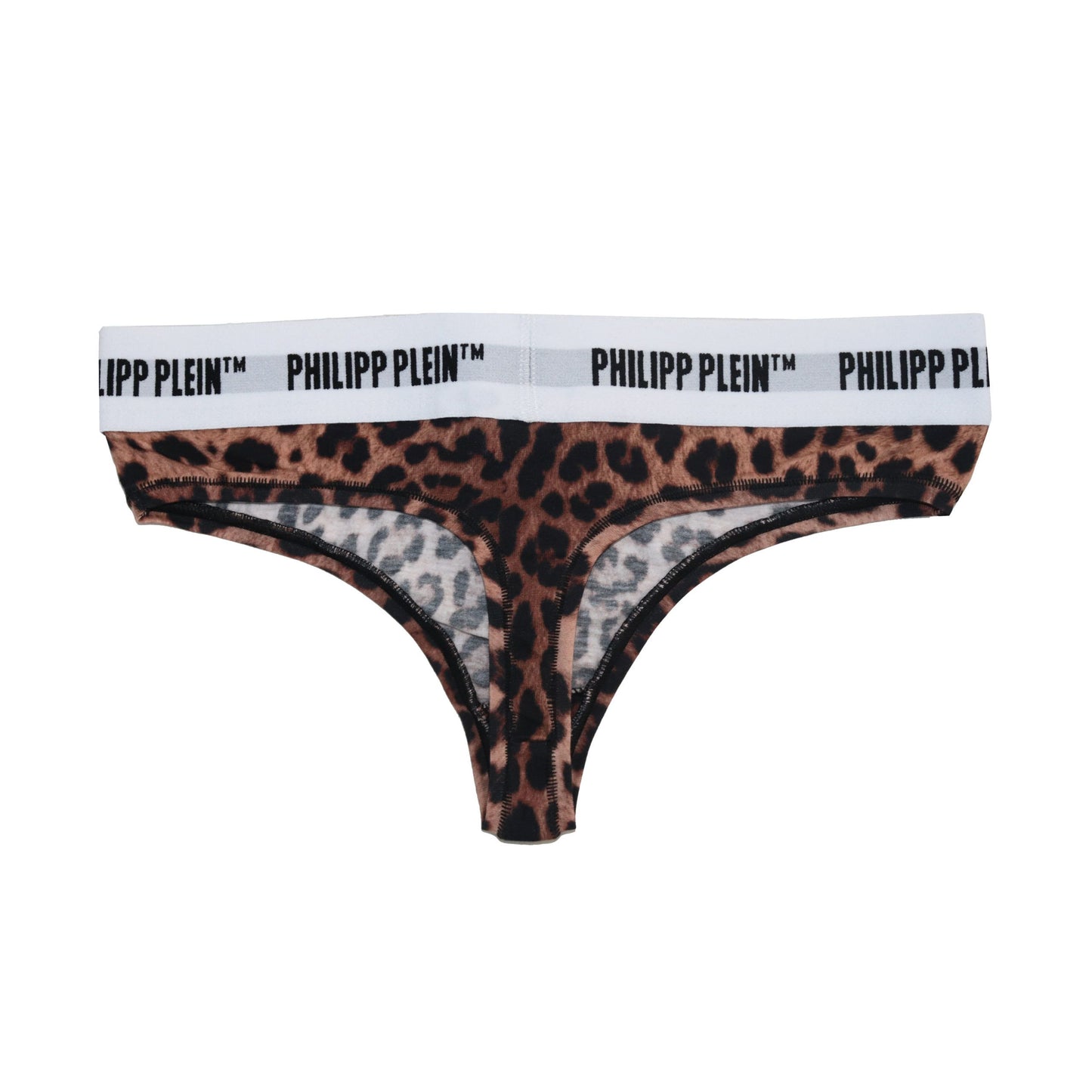 Tanga Donna Leopard Print Philipp Plein Tong Underwear