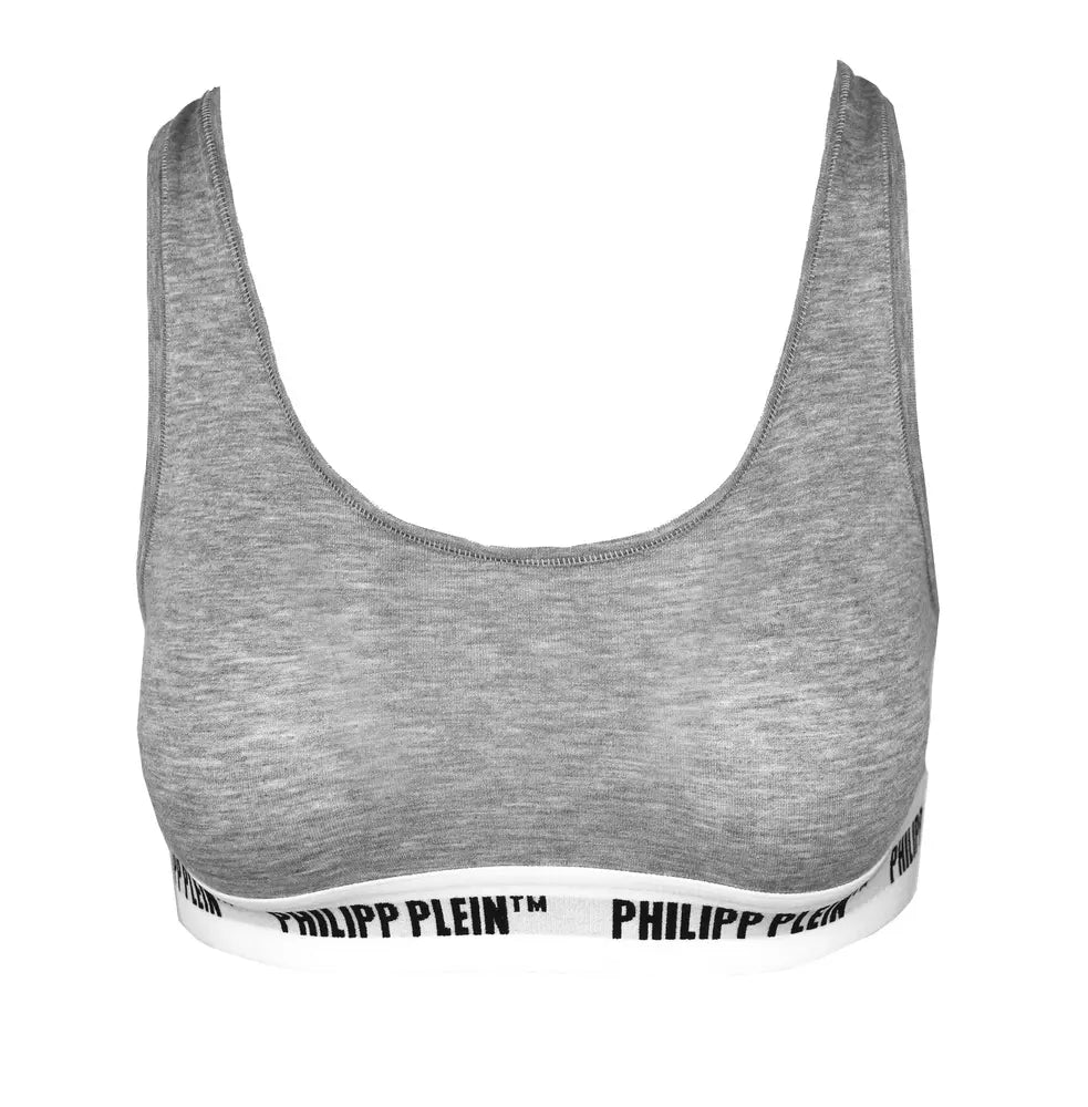 Top Donna Grey Philipp Plein Bra Underwear
