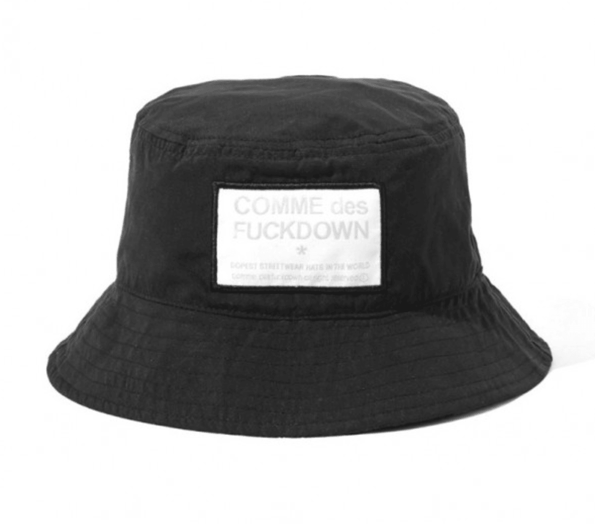 Comme Des Fuckdown Women's Black Polyester Hat - Designed by Comme Des Fuckdown Available to Buy at a Discounted Price on Moon Behind The Hill Online Designer Discount Store