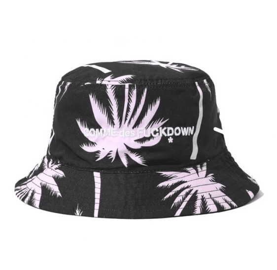 Comme Des Fuckdown Women's Black Polyester Hat - Designed by Comme Des Fuckdown Available to Buy at a Discounted Price on Moon Behind The Hill Online Designer Discount Store