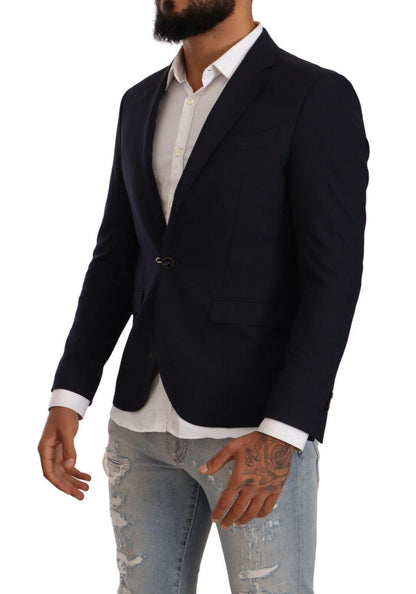 Dolce & Gabbana Black Domenico Tagliente Single Breasted One Button Suit Jacket - Designed by Domenico Tagliente Available to Buy at a Discounted Price on Moon Behind The Hill Online Designer