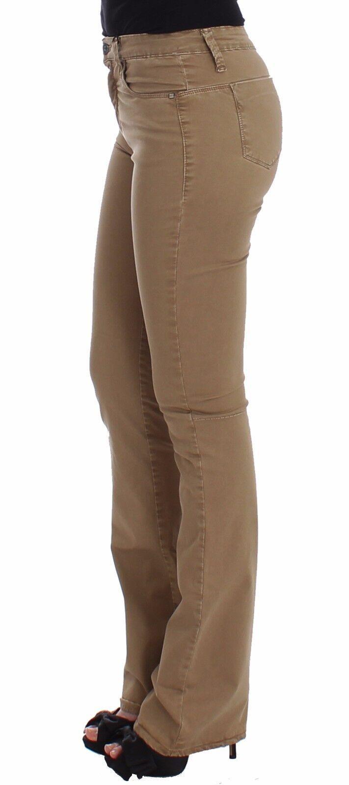 Costume National Beige Straight Leg Denim Pants Stretch Jeans - Designed by Costume National Available to Buy at a Discounted Price on Moon Behind The Hill Online Designer Discount Store