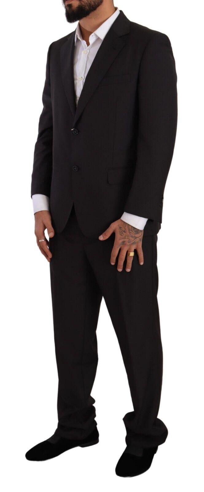 Domenico Tagliente Men's Dark Gray Single Breasted Formal Suit - Designed by Domenico Tagliente Available to Buy at a Discounted Price on Moon Behind The Hill Online Designer Discount Store