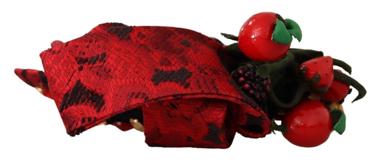Red Tiara Berry Fruit Crystal Bow Hair Diadem Headband designed by Dolce & Gabbana available from Moon Behind The Hill 's Clothing Accessories > Hair Accessories > Headbands > Womens range