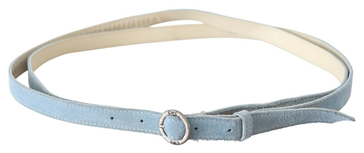Blue Skinny Leather Fashion Waist Belt - Designed by Dolce & Gabbana Available to Buy at a Discounted Price on Moon Behind The Hill Online Designer Discount Store