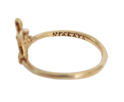 Gold 925 Silver Authentic Star Ring - Designed by Nialaya Available to Buy at a Discounted Price on Moon Behind The Hill Online Designer Discount Store