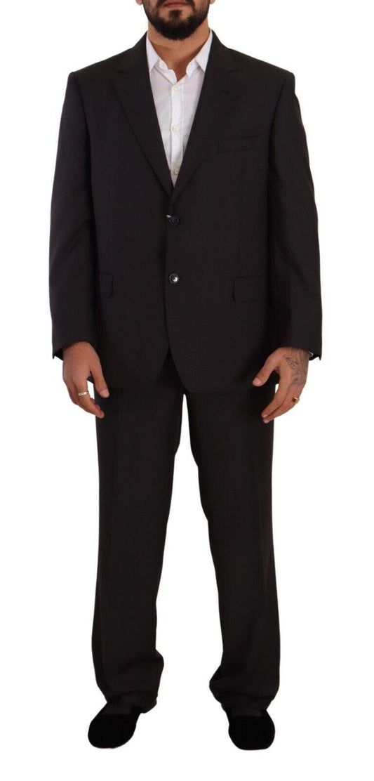 Domenico Tagliente Men's Gray Polyester Single Breasted Formal Suit - Designed by Domenico Tagliente Available to Buy at a Discounted Price on Moon Behind The Hill Online Designer Discount St