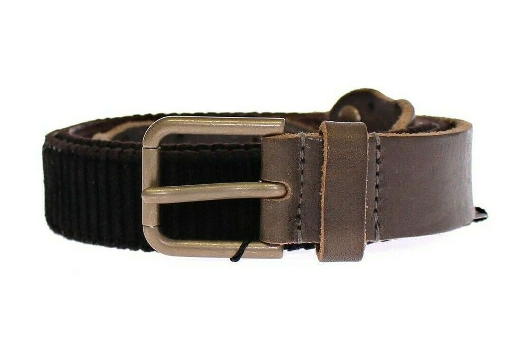 Brown Leather Logo Cintura Gürtel Belt - Designed by Dolce & Gabbana Available to Buy at a Discounted Price on Moon Behind The Hill Online Designer Discount Store