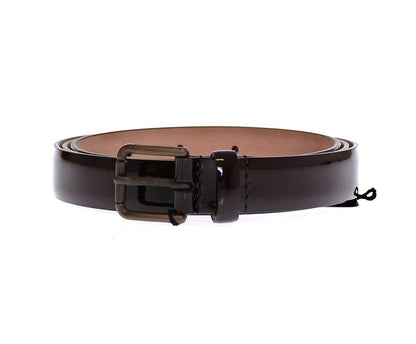 Brown Leather Logo Belt Cintura Belt - Designed by Dolce & Gabbana Available to Buy at a Discounted Price on Moon Behind The Hill Online Designer Discount Store