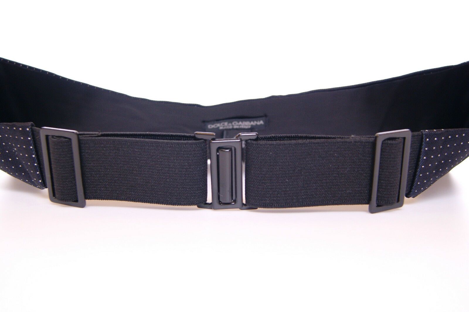 Blue Waist Smoking Tuxedo Cummerbund Belt - Designed by Dolce & Gabbana Available to Buy at a Discounted Price on Moon Behind The Hill Online Designer Discount Store