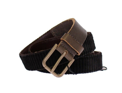 Brown Leather Logo Cintura Gürtel Belt - Designed by Dolce & Gabbana Available to Buy at a Discounted Price on Moon Behind The Hill Online Designer Discount Store