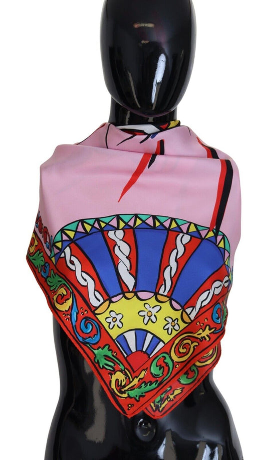 Dolce & Gabbana Multicolor #DGLovesLondon Silk Wrap Scarf - Designed by Dolce & Gabbana Available to Buy at a Discounted Price on Moon Behind The Hill Online Designer Discount Store