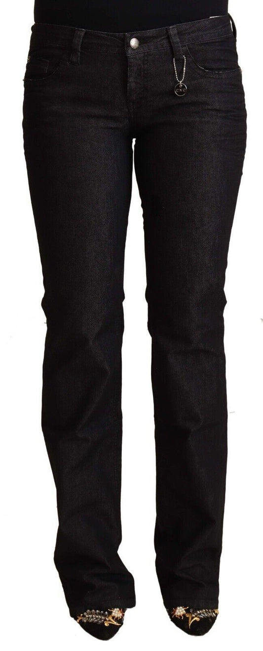 Costume National Ladies' Black Cotton Low Waist Skinny Jeans - Designed by Costume National Available to Buy at a Discounted Price on Moon Behind The Hill Online Designer Discount Store