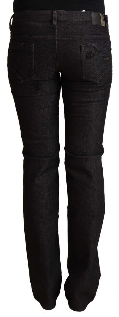 Costume National Ladies' Black Cotton Low Waist Skinny Jeans - Designed by Costume National Available to Buy at a Discounted Price on Moon Behind The Hill Online Designer Discount Store