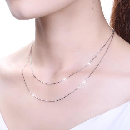 DIY supply - 45 cm snake bone necklace (925 silver) - Designed by Upcycle with Jing Available to Buy at a Discounted Price on Moon Behind The Hill Online Designer Discount Store