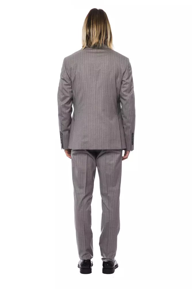 Billionaire Italian Couture Men's Light Grey Drop 7 Two Piece Suit - Designed by Billionaire Italian Couture Available to Buy at a Discounted Price on Moon Behind The Hill Online Designer Dis
