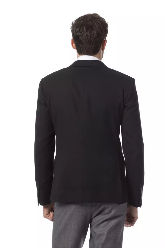 Billionaire Italian Couture Black Wool Single Breasted Blazer - Designed by Billionaire Italian Couture Available to Buy at a Discounted Price on Moon Behind The Hill Online Designer Discount