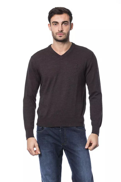 Billionaire Italian Couture Men's Brown Sweater - Designed by Billionaire Italian Couture Available to Buy at a Discounted Price on Moon Behind The Hill Online Designer Discount Store