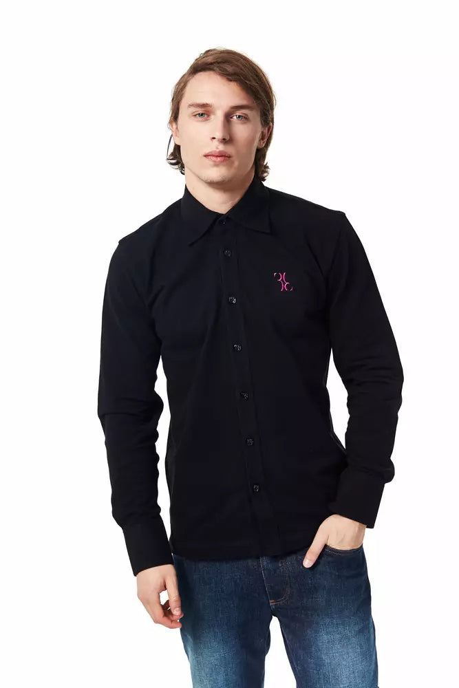 Black Shirt - Designed by Billionaire Italian Couture Available to Buy at a Discounted Price on Moon Behind The Hill Online Designer Discount Store