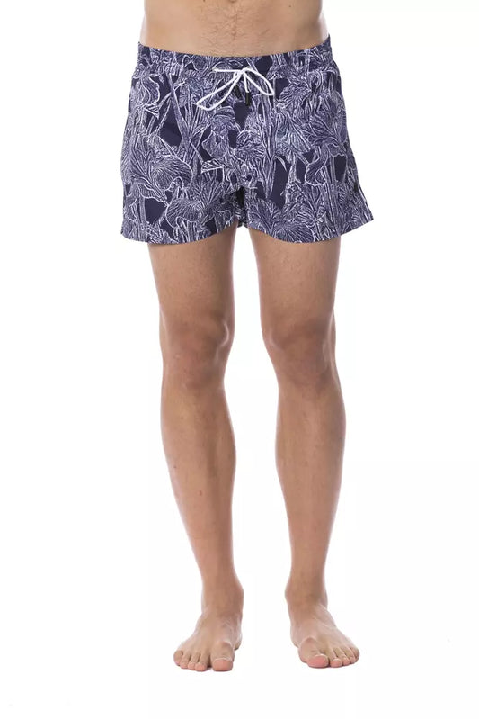 Blue Roberto Cavalli Sport Men's Swimwear Shorts - Designed by Roberto Cavalli Sport Available to Buy at a Discounted Price on Moon Behind The Hill Online Designer Discount Store