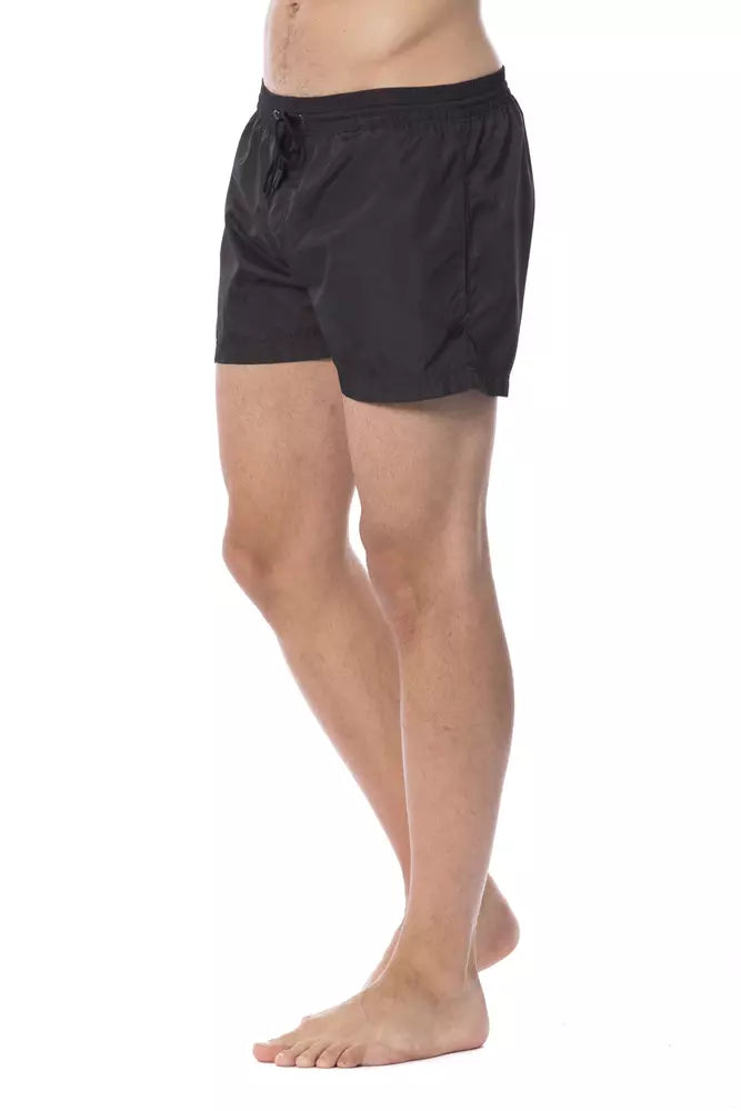 Black Roberto Cavalli Sport Men's Swimwear Shorts - Designed by Roberto Cavalli Sport Available to Buy at a Discounted Price on Moon Behind The Hill Online Designer Discount Store