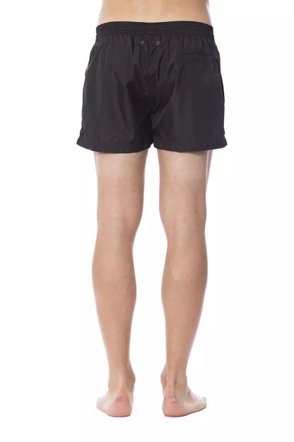 Black Roberto Cavalli Sport Men's Swimwear Shorts - Designed by Roberto Cavalli Sport Available to Buy at a Discounted Price on Moon Behind The Hill Online Designer Discount Store
