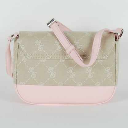 Blumarine Pink Cotton Crossbody Bag - Designed by Blumarine Available to Buy at a Discounted Price on Moon Behind The Hill Online Designer Discount Store