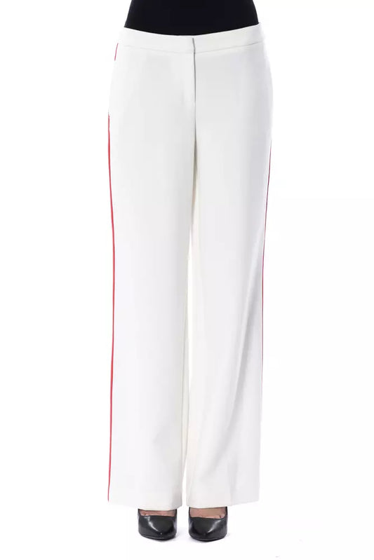 White Pants with Lateral Stripes