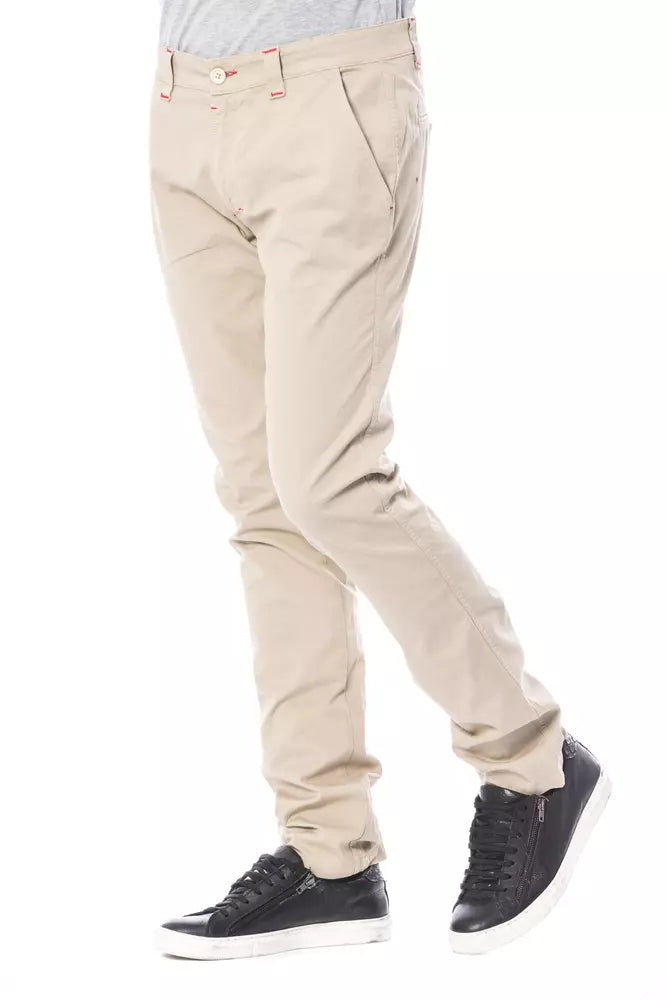 Verri Men's Beige Cotton Pants designed by Verri available from Moon Behind The Hill 's Clothing > Pants > Mens range