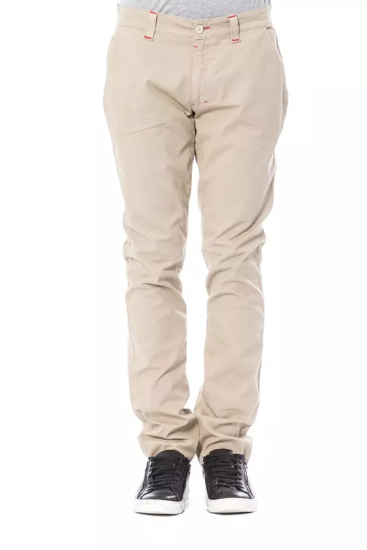 Verri Men's Beige Cotton Pants designed by Verri available from Moon Behind The Hill 's Clothing > Pants > Mens range