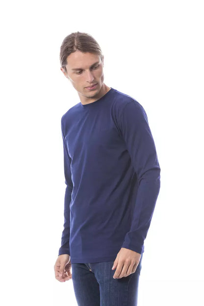 Blue Verri Men's Long Sleeve T-shirt - Designed by Verri Available to Buy at a Discounted Price on Moon Behind The Hill Online Designer Discount Store