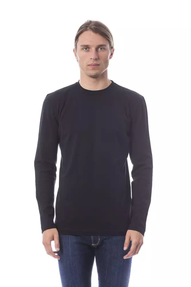 Black Verri Men's Long Sleeve T-shirt - Designed by Verri Available to Buy at a Discounted Price on Moon Behind The Hill Online Designer Discount Store